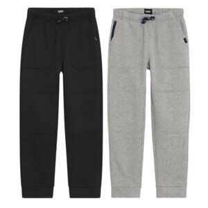 NWT Lee Youth Black and Gray 2-pack Jogger Size Medium